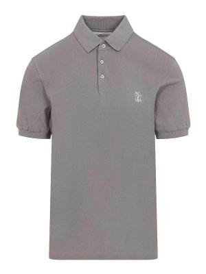 BRUNELLO CUCINELLI: Poloshirts - Poloshirt - Braun