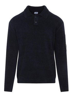 C.P. COMPANY: crew necks - Cp Company Knit Polo Collar