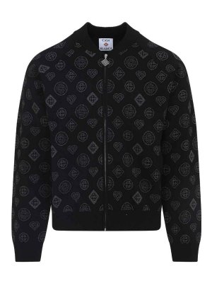 CASABLANCA: giacche bomber - Giacche di bomber jacquard della cittÃ 