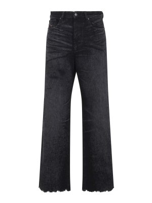 DIESEL: Bootcut - Bootcut Jeans - Schwarz