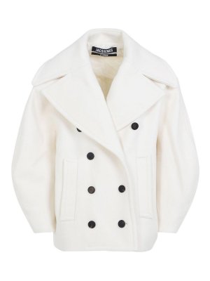 JACQUEMUS: short coats - Le Caban Ovalo Coat