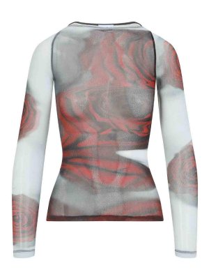JEAN PAUL GAULTIER: Tops & Tank tops - Blurry Roses Top