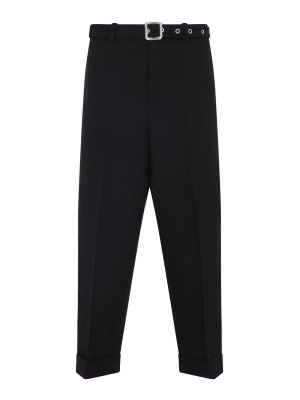 JIL SANDER: Pantalones casual - Pantalón Casual - Negro
