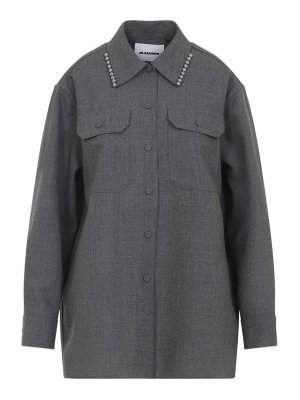 JIL SANDER: シャツ - シャツ - グレー