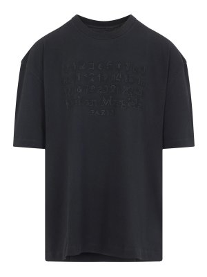 Maison Margiela: T-shirts - T-Shirt - Schwarz
