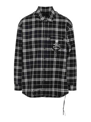 MASTERMIND WORLD: camicie - Camicia reversibile a quadro a quadro