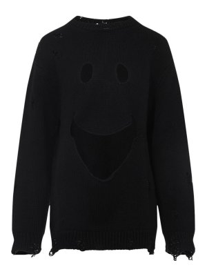 MOSCHINO: クルーネック - クルーネック - 黒