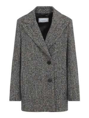 PESERICO: short coats - Brown Short Coat