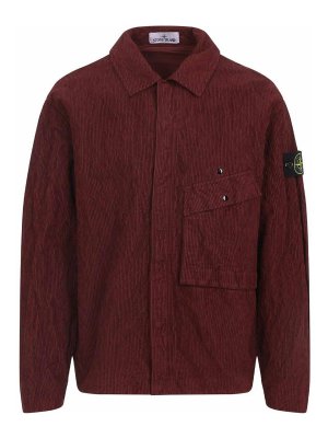 STONE ISLAND: Hemden - Hemd - Dunkelrot