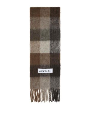 Acne Studios: Bufandas y pañuelos - Bufanda - Marrón
