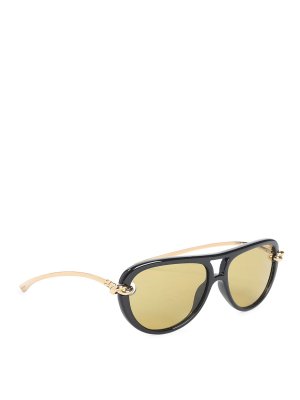 BOTTEGA VENETA: サングラス - サングラス - 黒