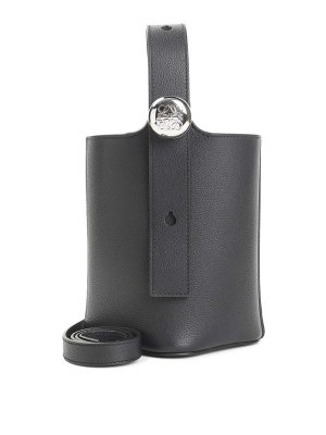 LOEWE: cross body bags - Pebble Bucket Mini Bag