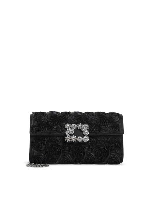 ROGER VIVIER: cross body bags - Rose Flower Buckle Shoulder Bag