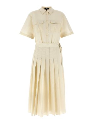 Theory: Robe longueur genou - Robe Au Genou - Beige