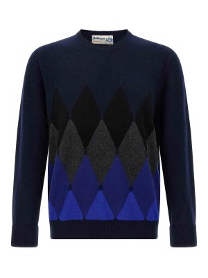 BALLANTYNE: crew necks - Argyle Pattern Sweater