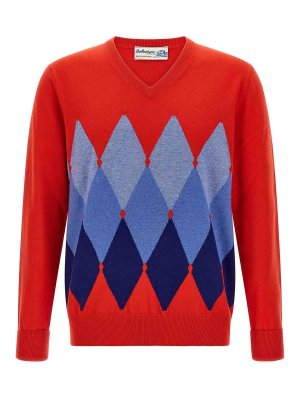 BALLANTYNE: cardigans - Argyle Pattern Sweater