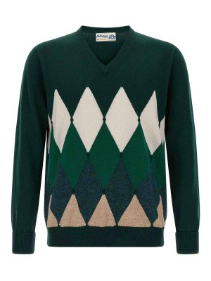 BALLANTYNE: cardigans - Argyle Pattern Sweater