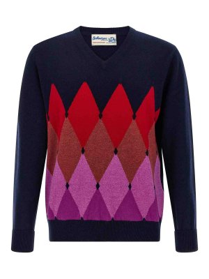 BALLANTYNE: cardigans - Argyle Pattern Sweater