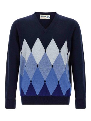 BALLANTYNE: cardigans - Argyle Pattern Sweater