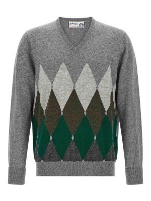 BALLANTYNE: cardigans - Argyle Pattern Sweater