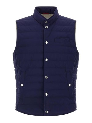 BRUNELLO CUCINELLI: Westen - Weste - Blau
