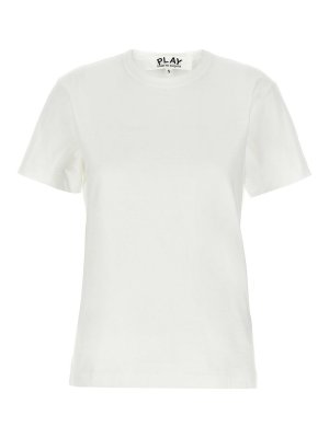 Comme des Garçons Play: T-shirts - T-Shirt - Weiß