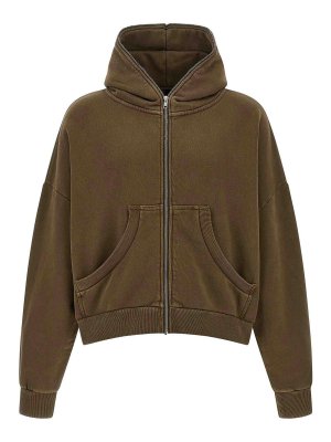 ENTIRE STUDIOS: Sweatshirts & Sweaters - Eternal Zip Washed Hoodie