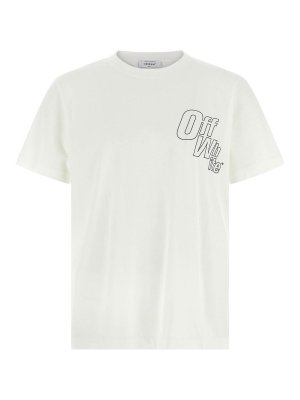 OFF-WHITE: t-shirt - T-shirt Slim freccia del contorno