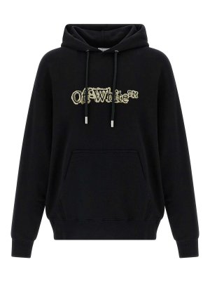 OFF-WHITE: Sweatshirts & Sweaters - Cloudy Arrow Skate Hoodie