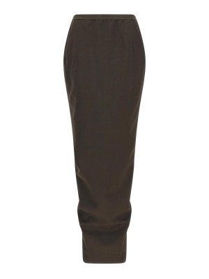 RICK OWENS: Knee length skirts & Midi - Soft Pillar Long Skirt