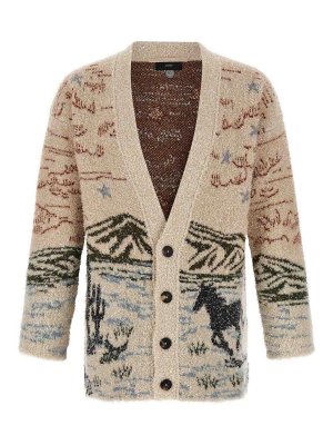 ALANUI: Cardigans - Cardigan - Beige