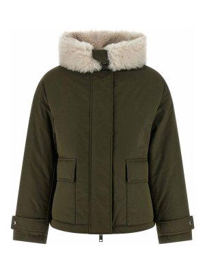 YVES SALOMON: parkas - Merino Shearling Hooded Parka