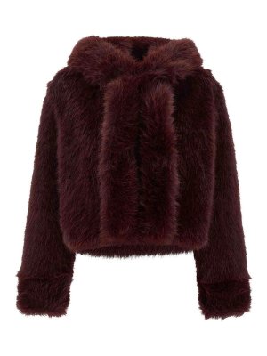 B&B COUTURE: Pelz und Shearling - Pelz - Dunkelrot