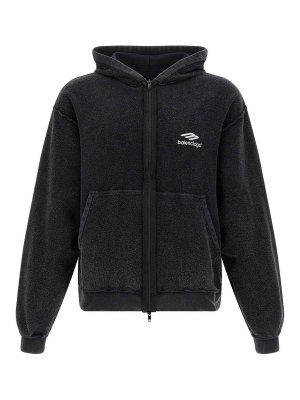 BALENCIAGA: Sweatshirts & Sweaters - Inside-Out 3B Sports Icon Hoodie