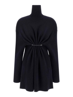 BALENCIAGA: ニーレングスドレス - 膝丈ドレス - ブルー