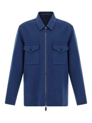 BERLUTI: blouses - Double Cloth Overshirt