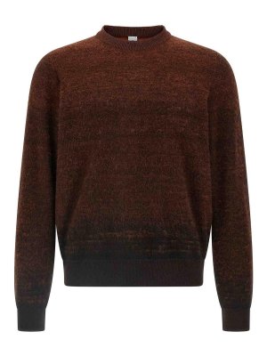 BERLUTI: Suéteres con cuello pico - Suéter Cuello Redondo - Marrón