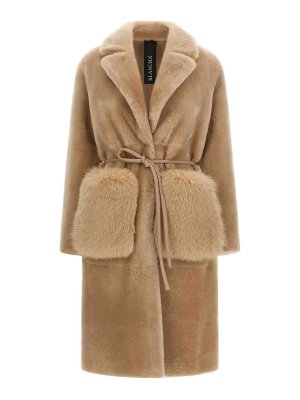 Blancha: Manteaux courts - Manteau Court - Beige