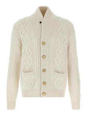 BRUNELLO CUCINELLI: Cardigans - Cardigan - Weiß