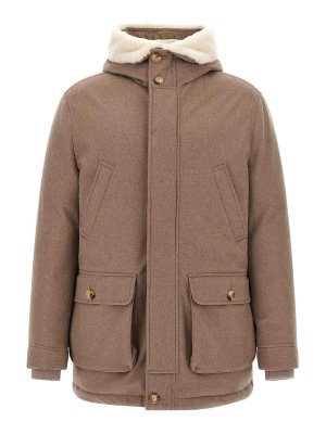 BRUNELLO CUCINELLI: casual jackets - Flannel Down Jacket