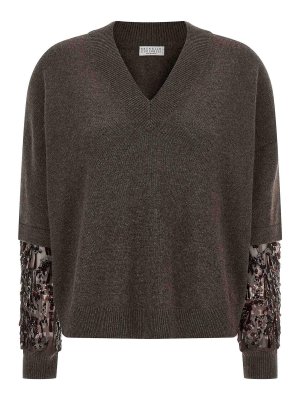 BRUNELLO CUCINELLI: Cardigans - Cardigan - Marron