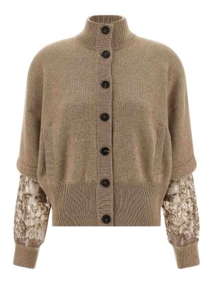 BRUNELLO CUCINELLI: Cardigans - Cardigan - Beige