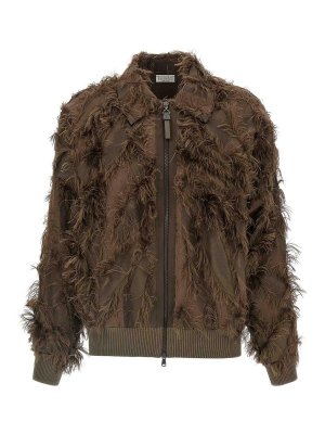 BRUNELLO CUCINELLI: Vestes casuals - Veste Casual - Marron