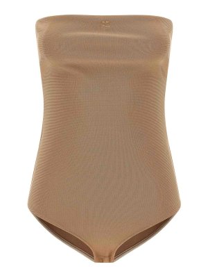 Courreges: Tops & Tank tops - Lingerie Bustier Bodysuit