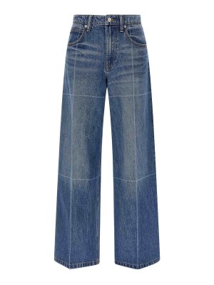 ALEXANDER WANG: bootcut jeans - Faded Jeans