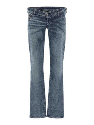 DIESEL: Bootcut - Bootcut Jeans - Blau