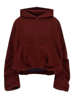 DRIES VAN NOTEN: Sudaderas y suéteres - Sudadera - Rojo Oscuro