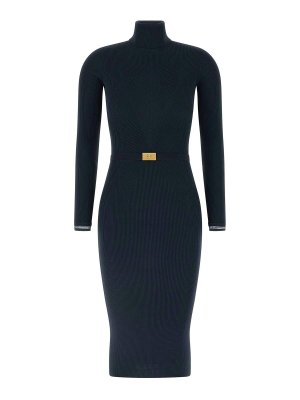 ELISABETTA FRANCHI: Robe longueur genou - Robe Au Genou - Bleu
