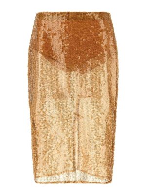 ELISABETTA FRANCHI: Knee length skirts & Midi - Sequin Skirt