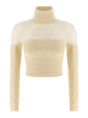 ELISABETTA FRANCHI: cardigan - Maglione a dolcevita da insert spazzolato